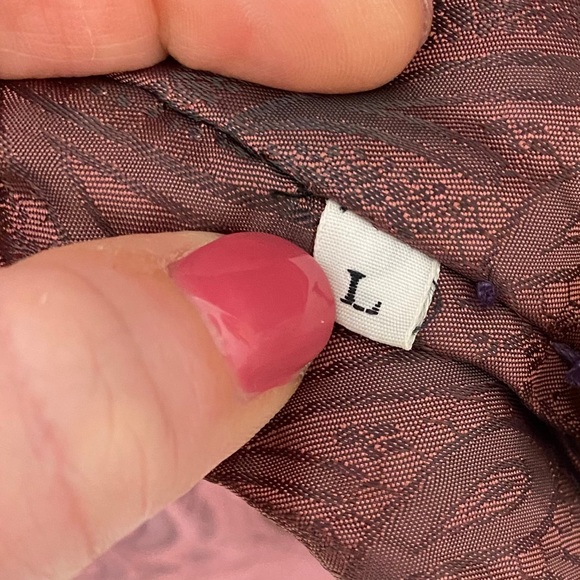 Vintage RARE BERGAMA purple leather jacket large - Picture 9 of 12